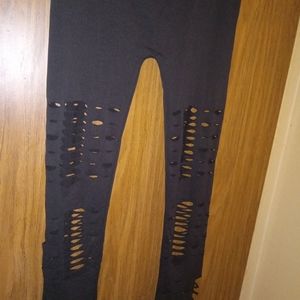 Brand new open stitch leggings.Color Black